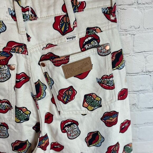 WRANGLER READ MY LIPS JEANS BARREL 652 HIGH RISE BARREL - HTF RARE SIZE 27 - Picture 9 of 14